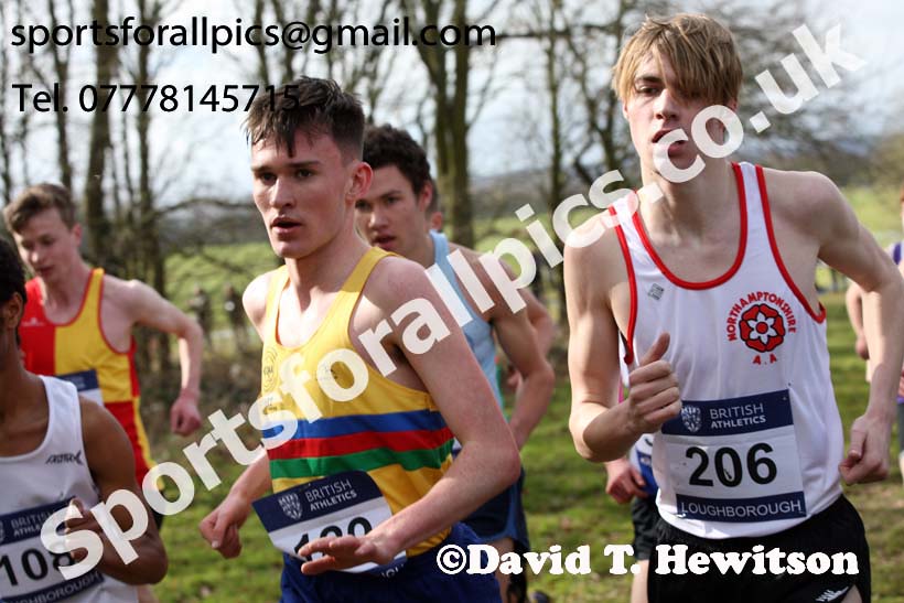 Mens under-20s 2019 British Athletics Inter Counties Cross Country, Prestwood Hall, Loughborough. Photo:  David T. Hewitson/Sports for All Pics